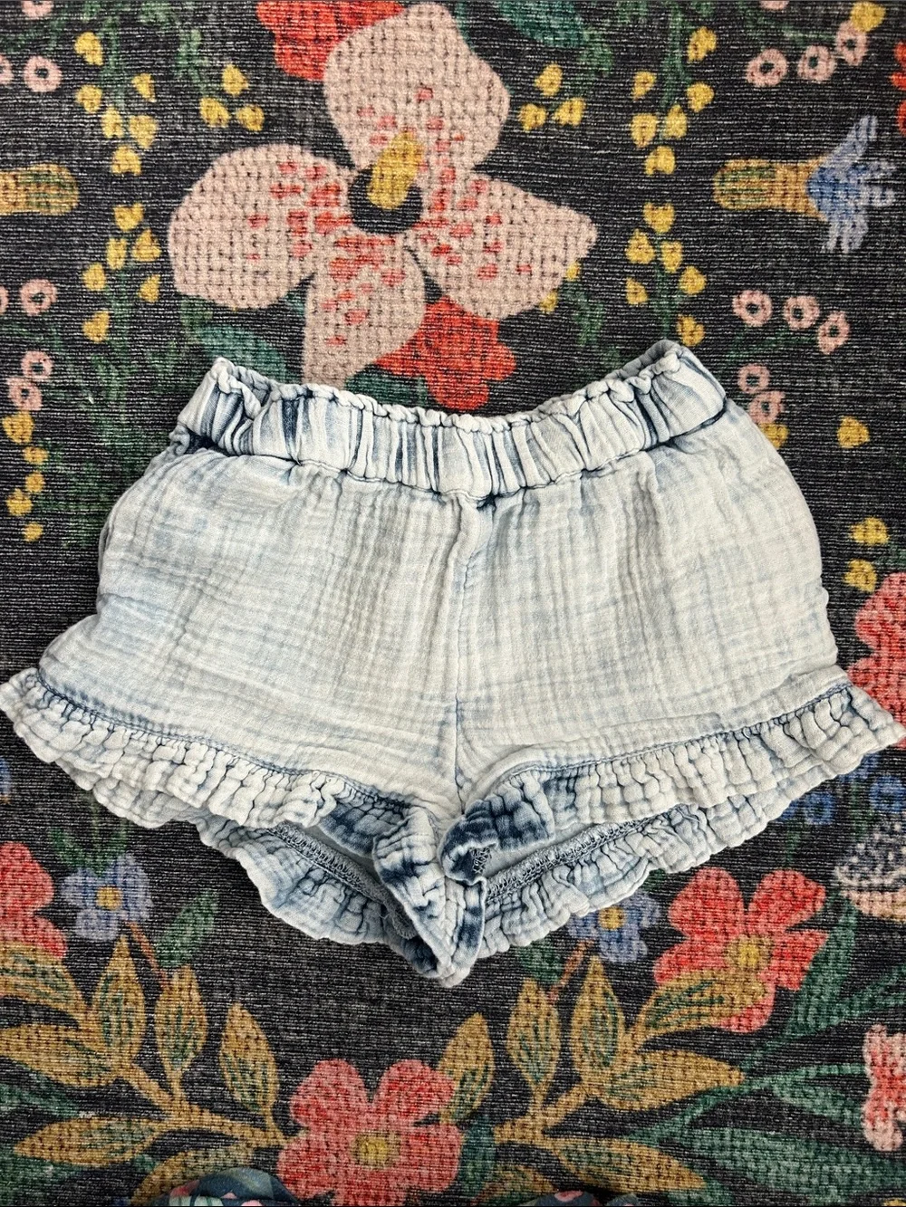 Gap Denim Toddler Ruffle Tank and Shorts Set, Size 3T